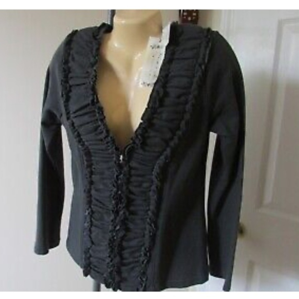 Nick & Mo gray jacket Blazer For Nordstrom Zip Front NWT Sz XL